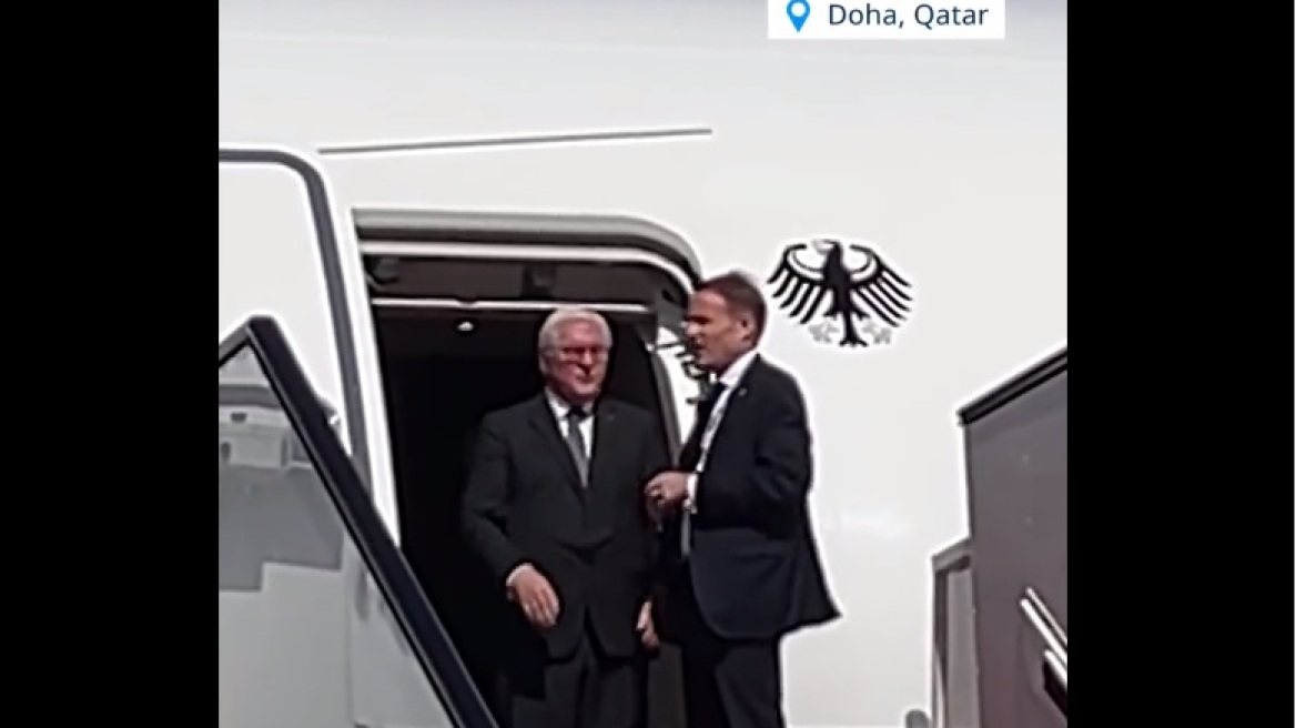 Κατάρ: Οι επίσημοι έστησαν για μισή ώρα τον πρόεδρο της Γερμανίας στο αεροπλάνο #shortsvideo