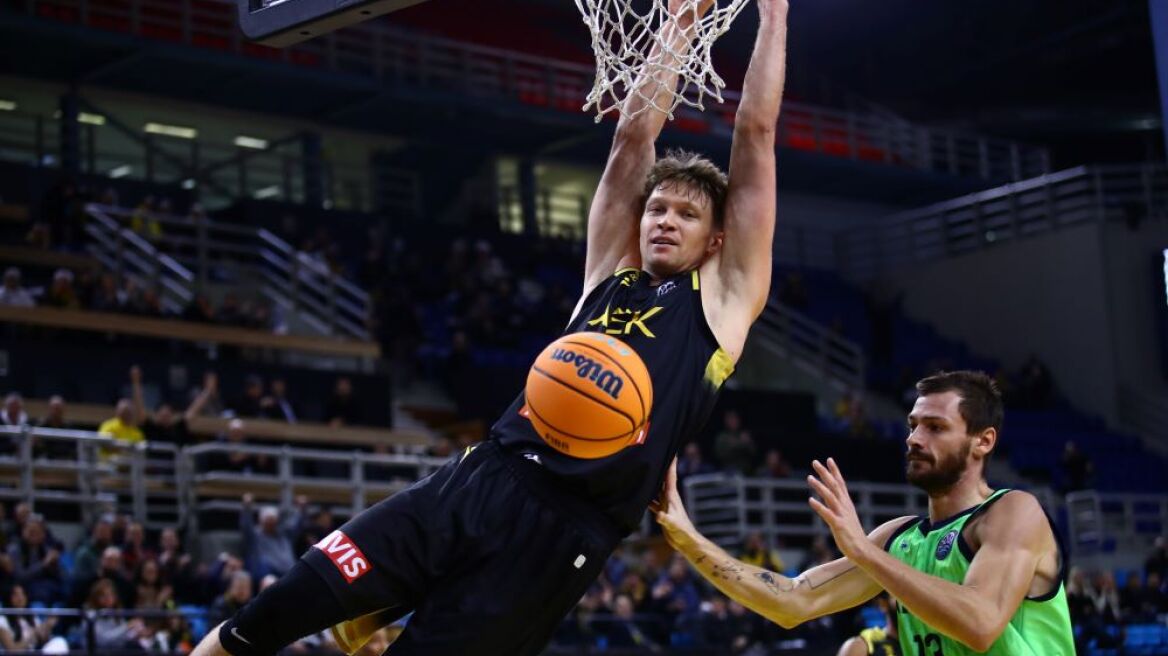 Basketball Champions League, ΑΕΚ - Σάσαρι 110-79: Φεστιβάλ καρφωμάτων και πρωτιά στον όμιλο - Βίντεο 