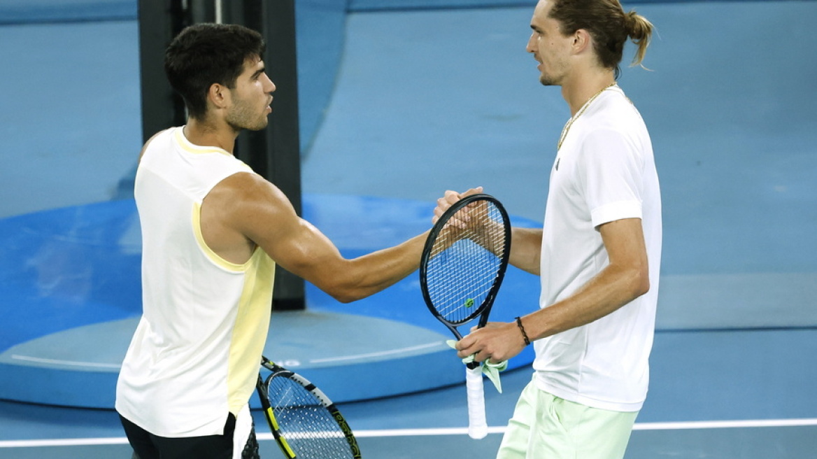 Australian Open: Μετά από μάχη 3 ωρών ο Ζβέρεφ απέκλεισε στα προημιτελικά τον Αλκαράθ - Βίντεο 