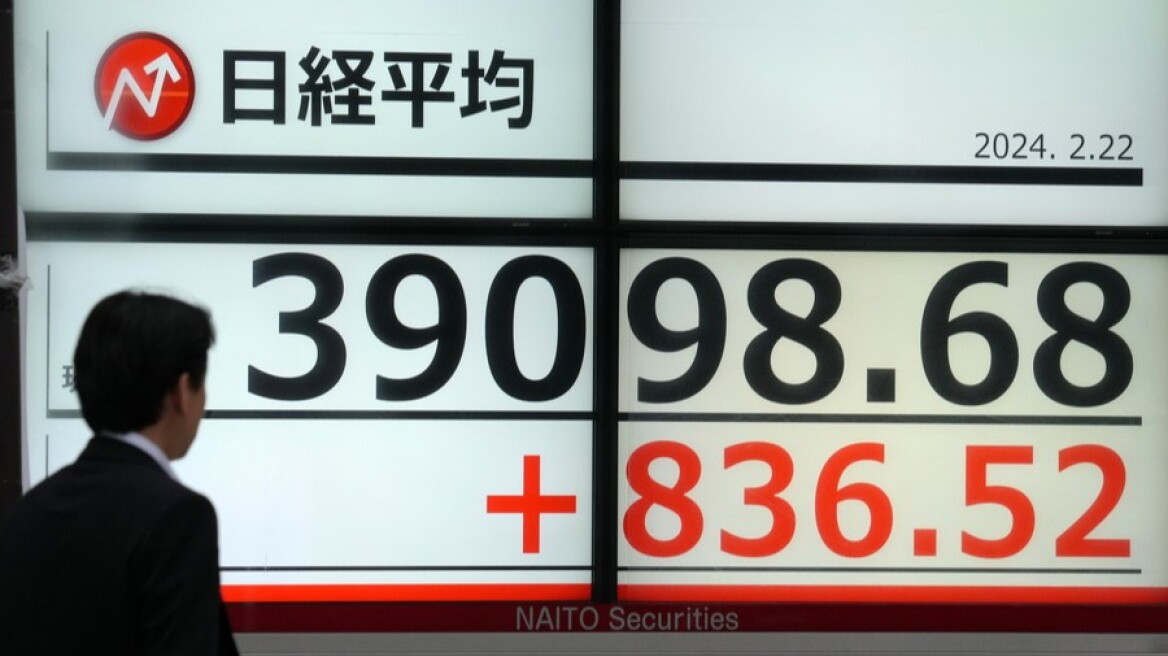 Ιαπωνία: Ρεκόρ 35ετίας έκανε ο Nikkei, ξεπέρασε και τις 39.000 μονάδες 