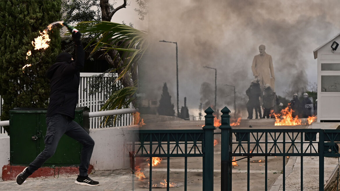 Επεισόδια σε Σύνταγμα, Ομόνοια και Εξάρχεια σημάδεψαν τις μεγάλες συγκεντρώσεις για τα Τέμπη (βίντεο)