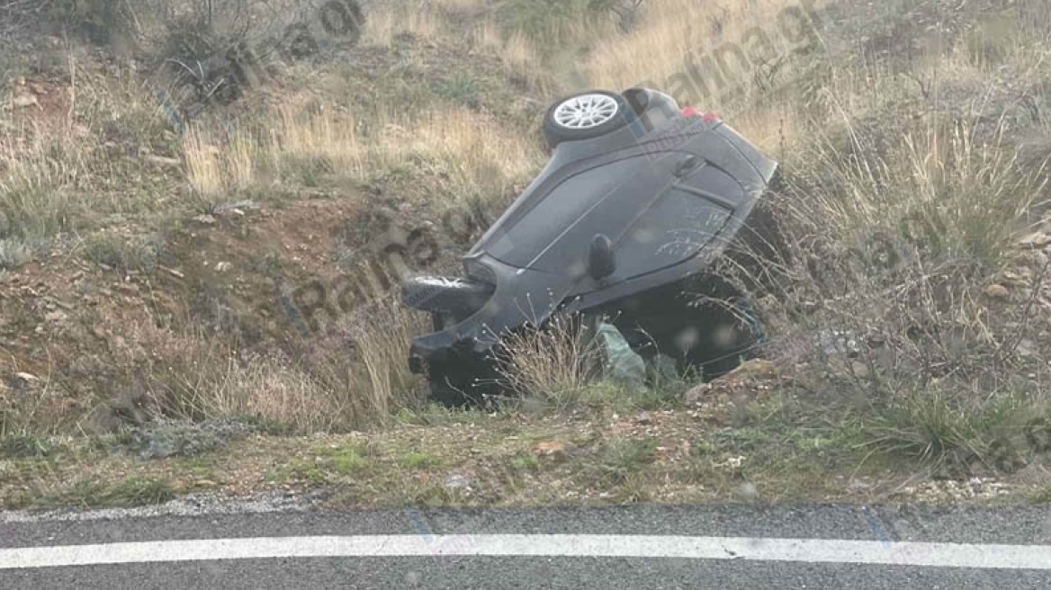 Πικέρι: Σοβαρό τροχαίο ατύχημα - Αυτοκίνητο ντεραπάρισε σε χαντάκι