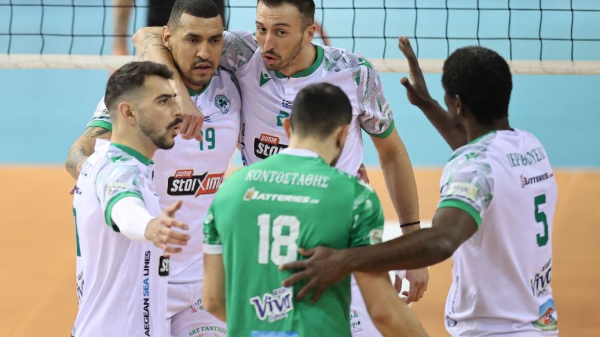 Volley League: Ο Παναθηναϊκός νίκησε 3-1 τον ΠΑΟΚ στη Θεσσαλονίκη και προκρίθηκε στους τελικούς