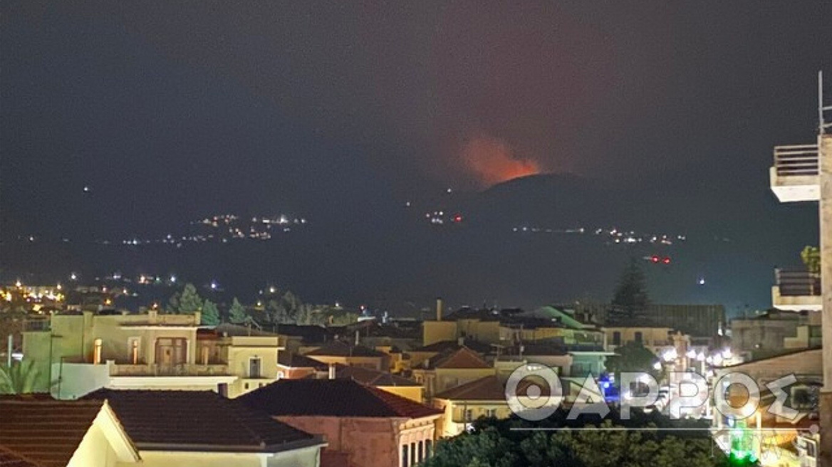 Μεσσηνία: Πυρκαγιά σε δύσβατο σημείο στον Ταΰγετο