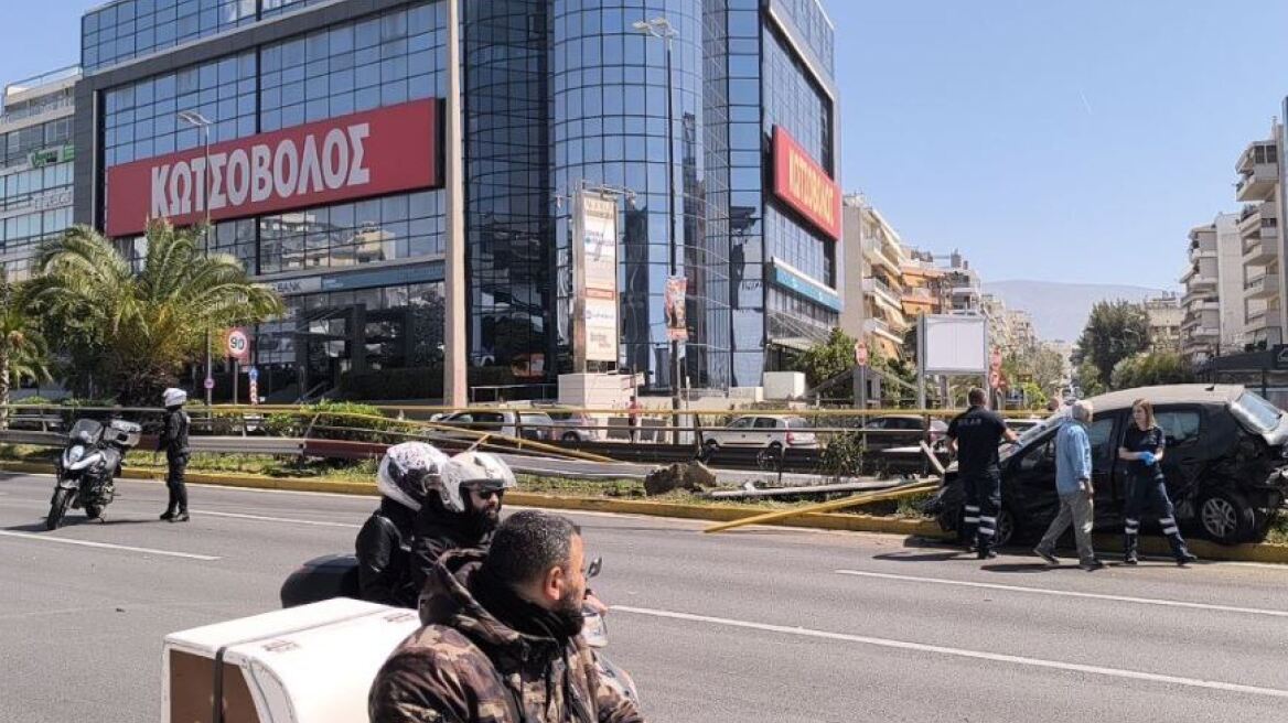 Αυξημένη η κίνηση στη Λεωφόρο Συγγρού λόγω τροχαίου