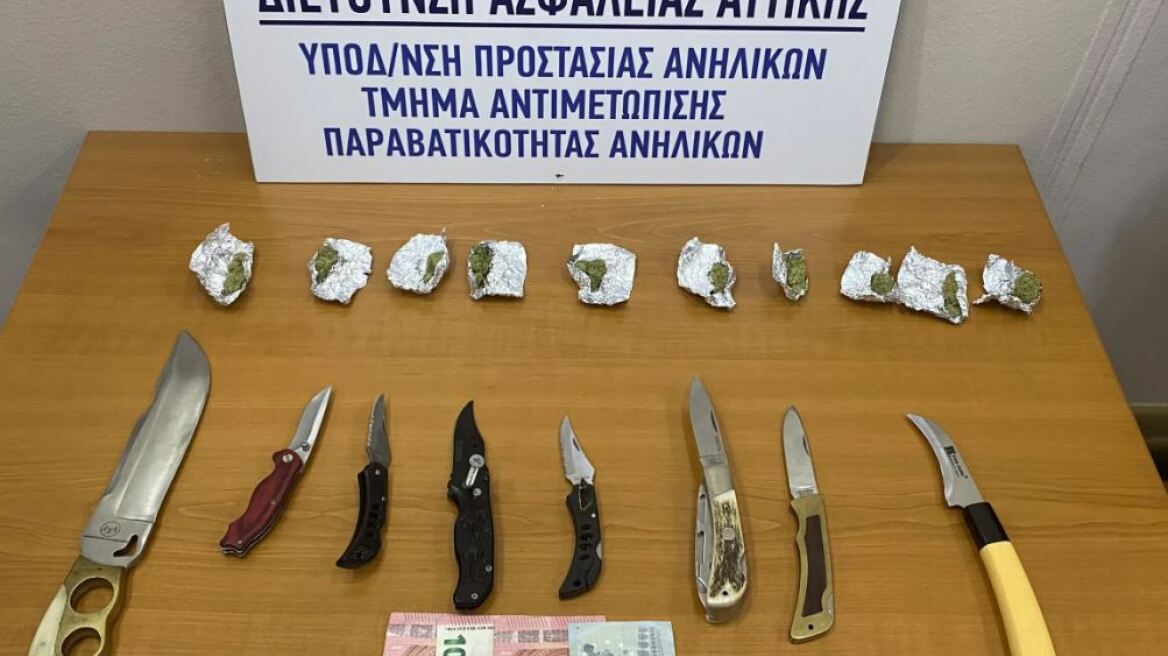 Χειροπέδες σε δύο μαθητές έξω από σχολείο για ναρκωτικά και όπλα