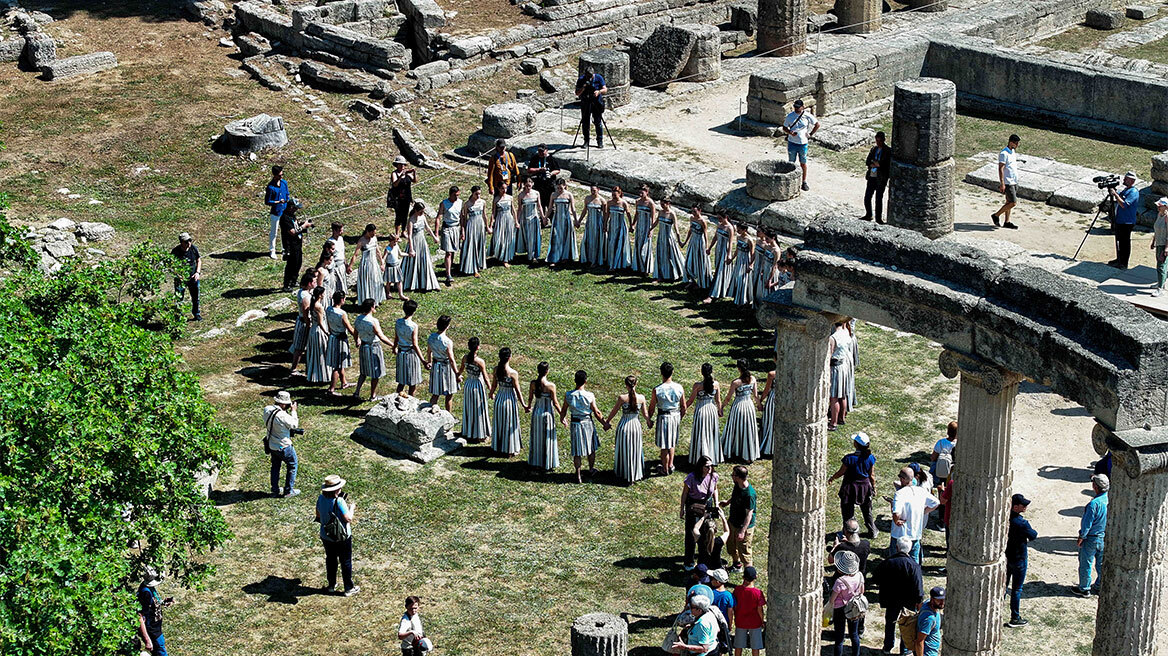 Στην τελική ευθεία η τελετή αφής της Ολυμπιακής Φλόγας - Δείτε φωτογραφίες από τις πρόβες