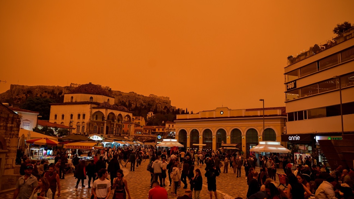 «Minerva Red»: Timelapse βίντεο με την αφρικανική σκόνη που «έπνιξε» την Αθήνα