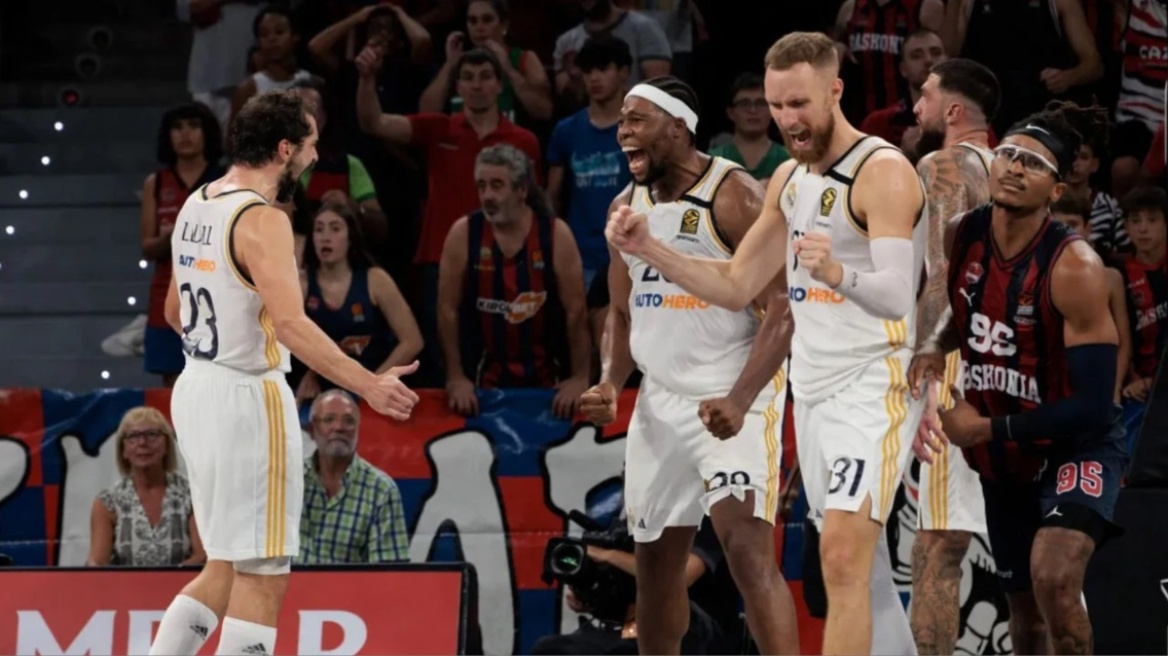 Euroleague: Η Ρεάλ Μαδρίτης σκούπισε με 3-0 την Μπασκόνια και προκρίθηκε στο Final 4