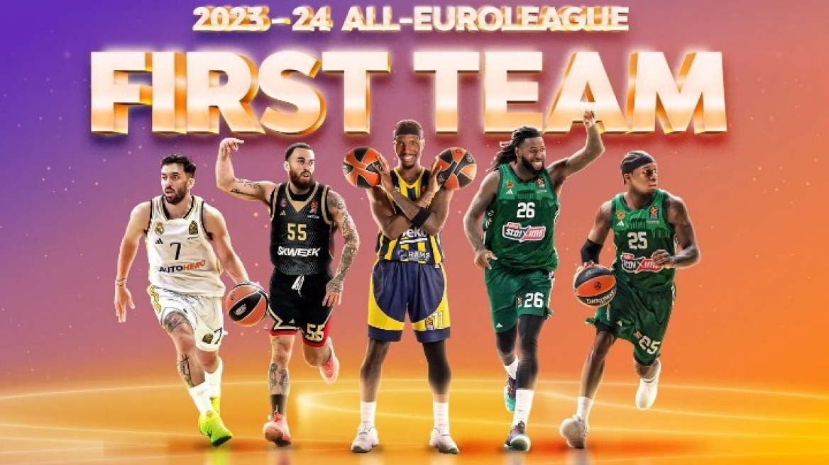 Ναν και Λεσόρ στην κορυφαία πεντάδα της Euroleague για τη σεζόν 2023-24