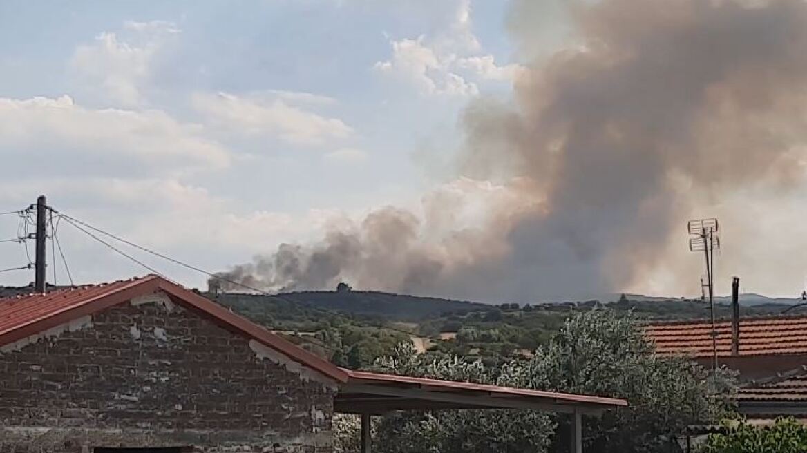 Καλύτερη η εικόνα της φωτιάς στη Νιγρίτα Σερρών - Μάχη με διάσπαρτες εστίες, δείτε βίντεο