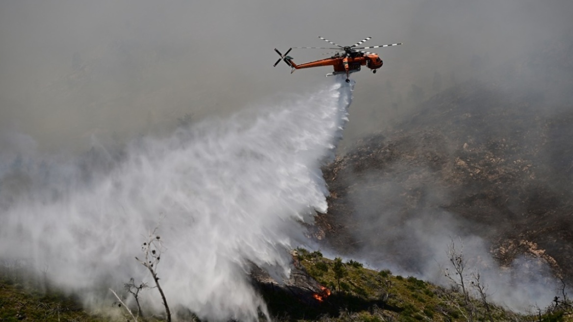 Υπό μερικό έλεγχο η φωτιά στον Πολύγυρο Χαλκιδικής – Στη μάχη κατάσβεσης και ένα ελικόπτερο