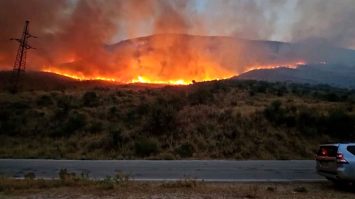 Αλβανία: Συνεχίζονται οι επιχειρήσεις για την κατάσβεση πυρκαγιάς στον νότο - Δείτε βίντεο