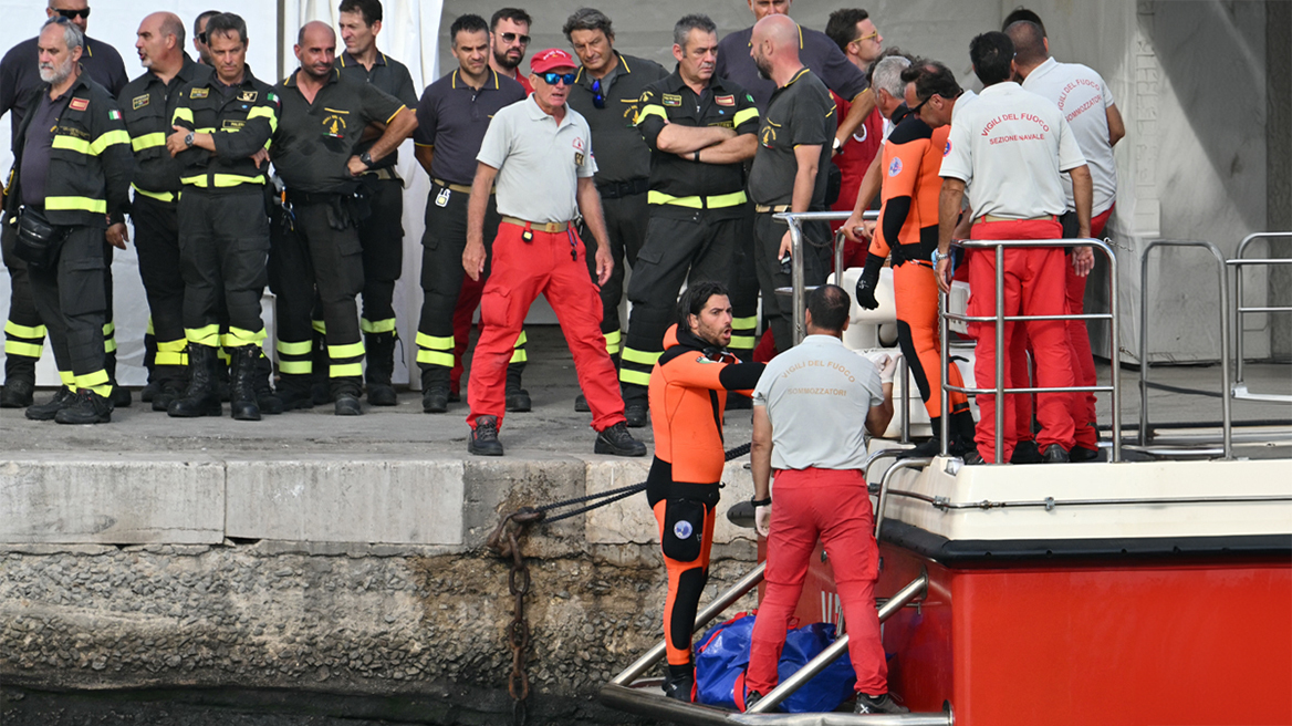 Παλέρμο: Έξι οι νεκροί από το ναυάγιο - Εντοπίστηκαν πέντε σοροί, η μία δεν έχει ανασυρθεί από το σκάφος