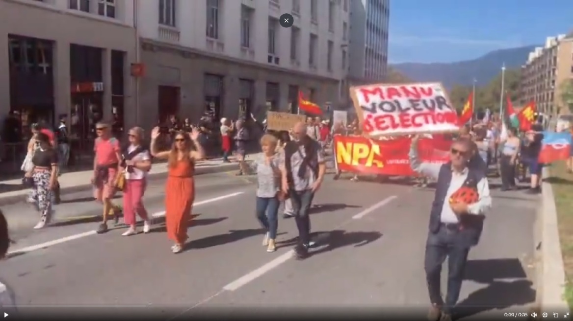 Γαλλία: Χιλιάδες πολίτες στους δρόμους, διαμαρτύρονται για τον διορισμό  του Μπαρνιέ στην πρωθυπουργία