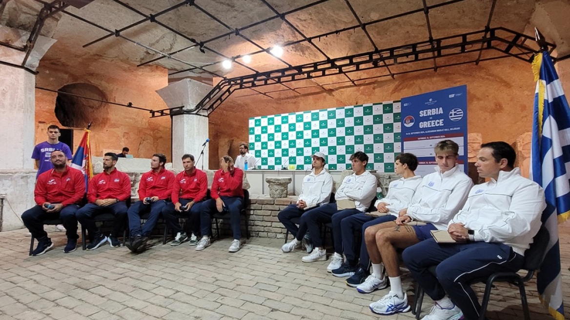 Davis Cup: Στο Βελιγράδι χωρίς τον Τσιτσιπά για τα παιχνίδια με τη Σερβία του Τζόκοβιτς η Ελλάδα 