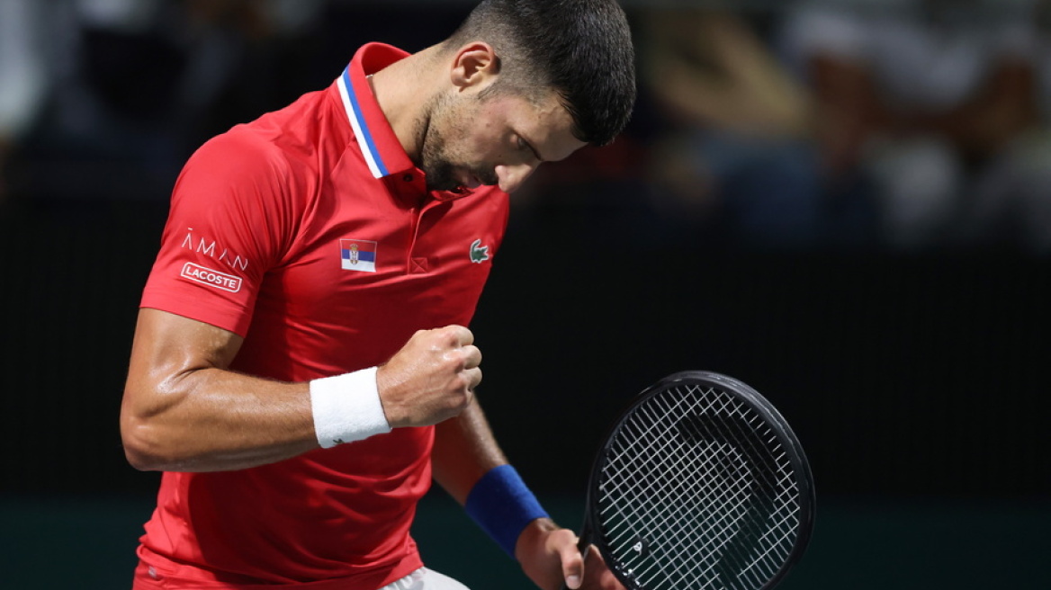 Davis Cup: Η Σερβία 2-0 την Ελλάδα, περίπατος του Τζόκοβιτς κόντρα στον Ξυλά - Κέρδισε γκέιμ και αποθεώθηκε ο Έλληνας - Βίντεο 