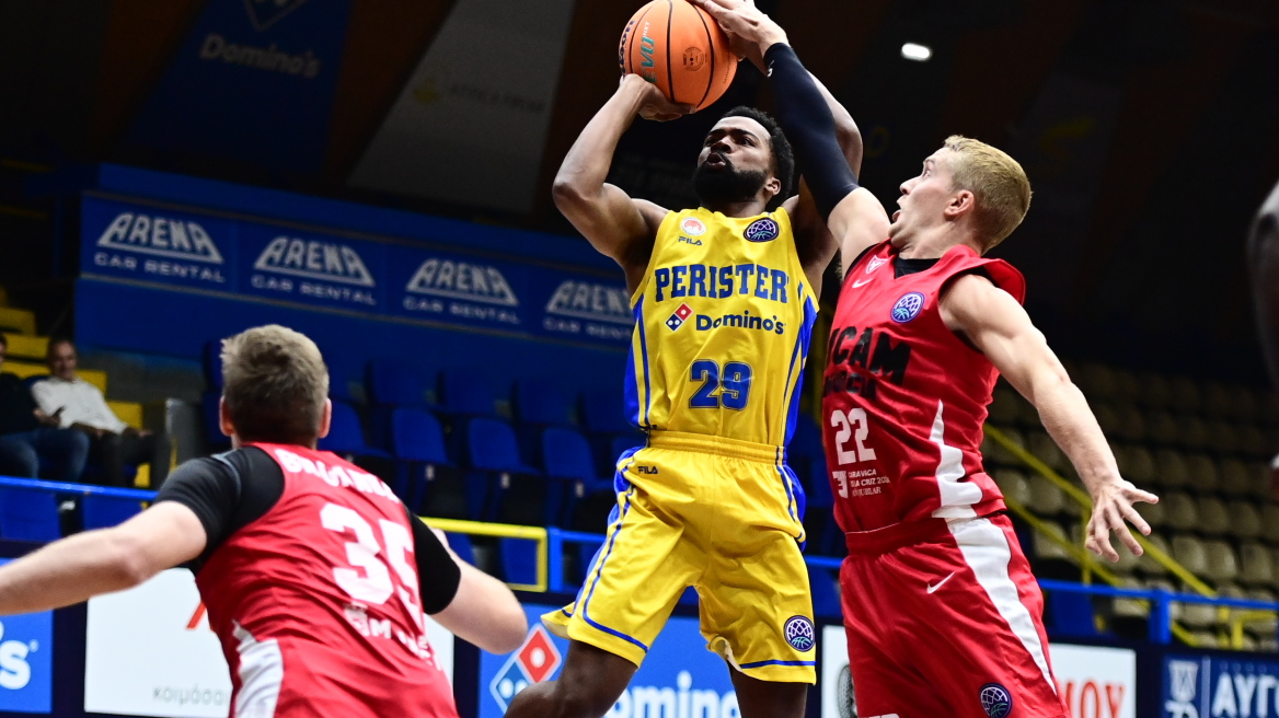  Basketball Champions League: Δεύτερη ήττα για το Περιστέρι, 81-76 στην έδρα του από τη Μούρθια - Βίντεο 