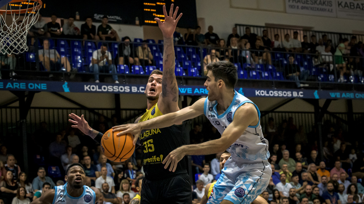 Basketball Champions League: Υποτάχθηκε στην Τενερίφη ο Κολοσσός, ηττήθηκε 71-47 στη Ρόδο - Βίντεο 