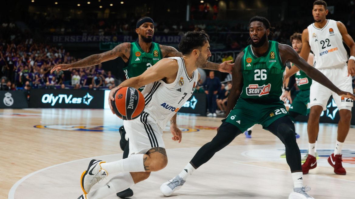 Euroleague, Ρεάλ Μαδρίτης - Παναθηναϊκός 90-86: Πήραν τη ρεβάνς οι Ισπανοί