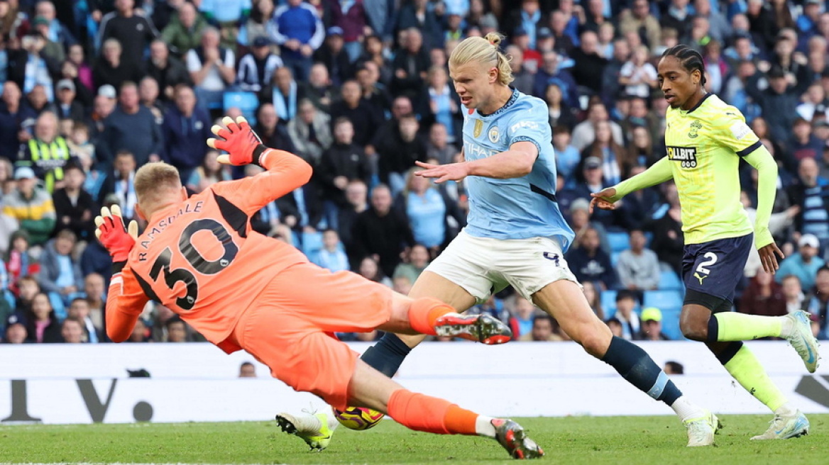 Premier League: «Καθάρισε» ο Χάαλαντ και η Σίτι 1-0 τη Σαουθάμπτον - Δείτε το γκολ