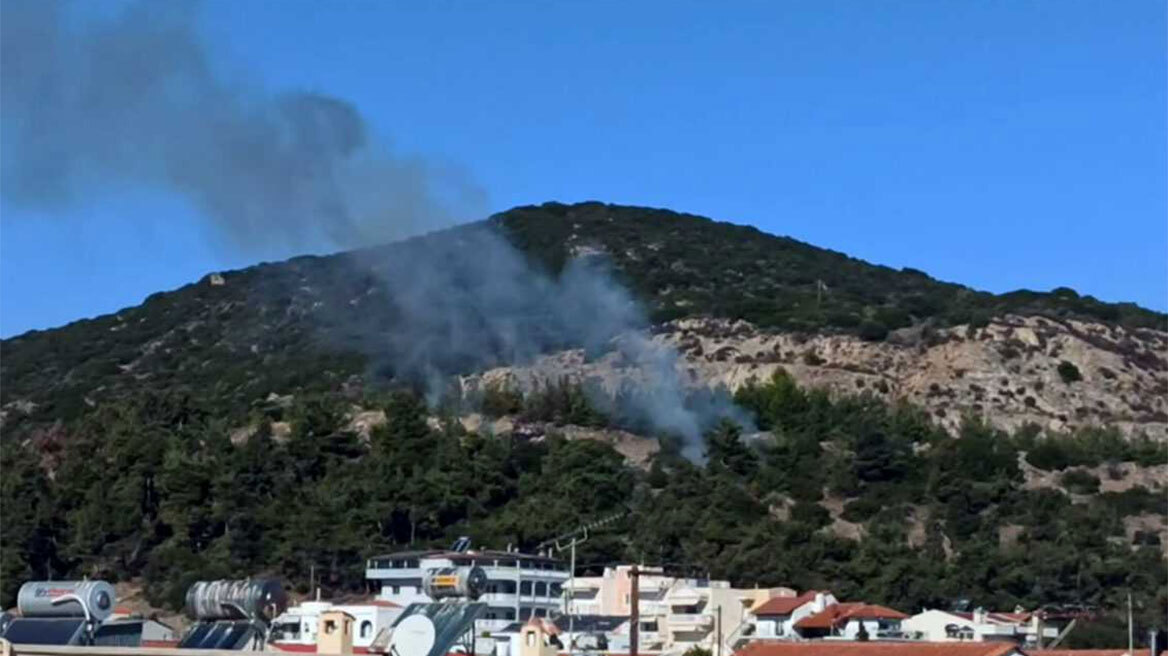 Υπό έλεγχο η φωτιά στην Νέα Πέραμο Καβάλας 