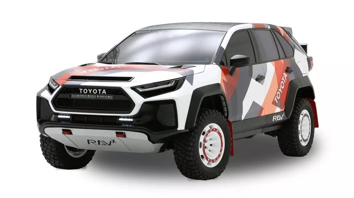 Ένα Toyota RAV-4 με αγωνιστικό ύφος