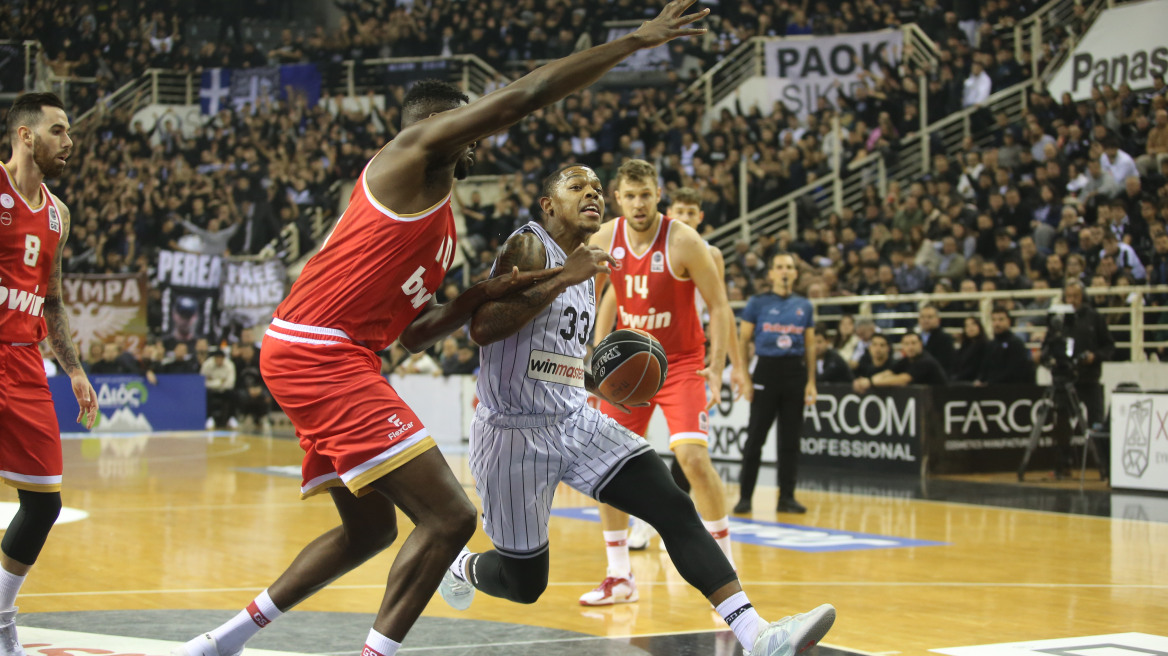 Basket League, ΠΑΟΚ - Ολυμπιακός 60-90: Ερυθρόλευκη καταιγίδα στη Θεσσαλονίκη - Δείτε βίντεο