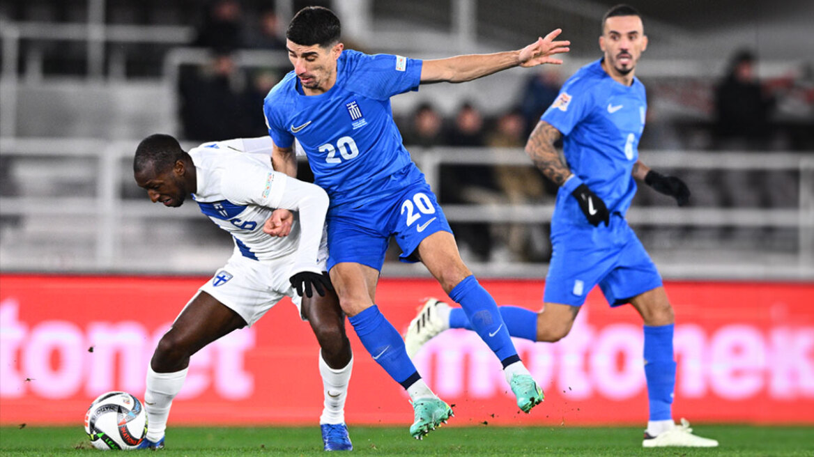 Nations League live: Φινλανδία - Ελλάδα 0-2 (Β' ημίχρονο)