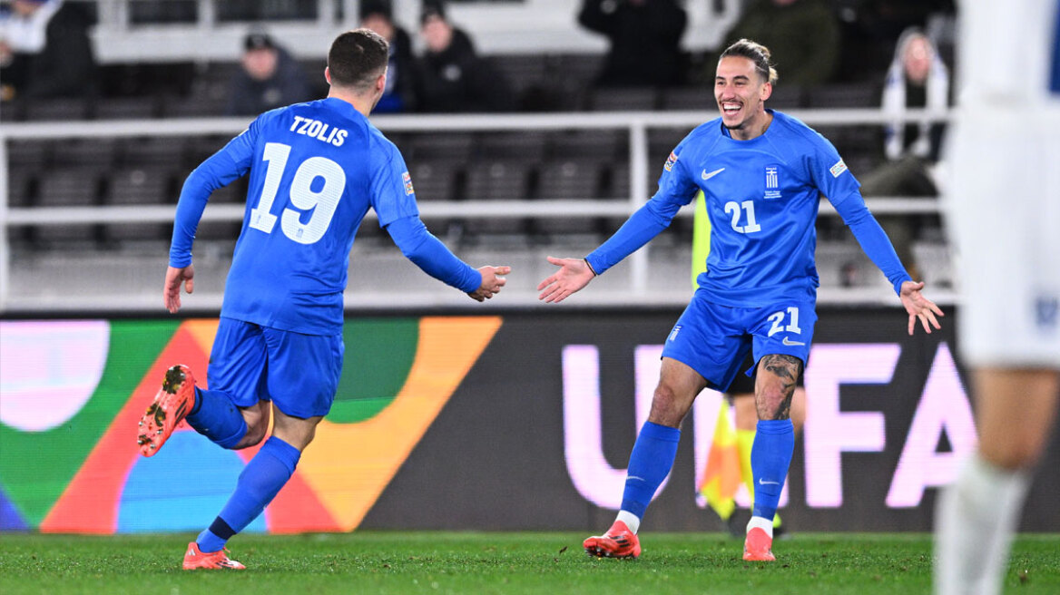 Nations League live: Φινλανδία - Ελλάδα 0-2: Ιδανικό φινάλε για την Εθνική - Δείτε τα γκολ