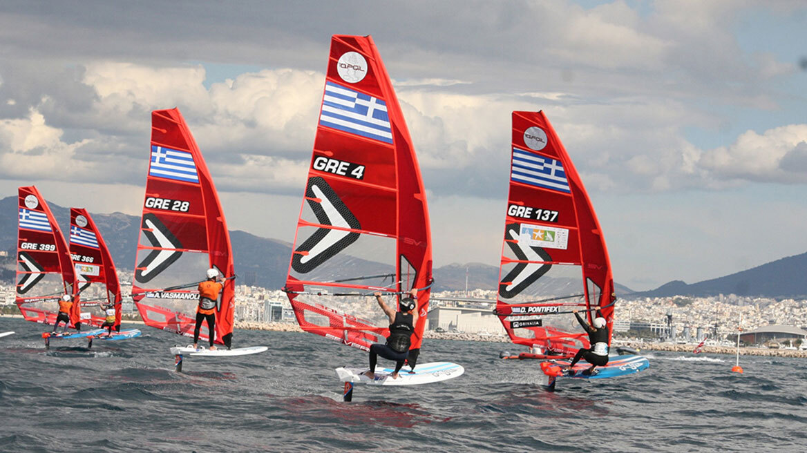 Με ιστιοδρομίες iQFOiL άρχισε  η 2η φάση της «33ης Athens International Sailing Week 2024»