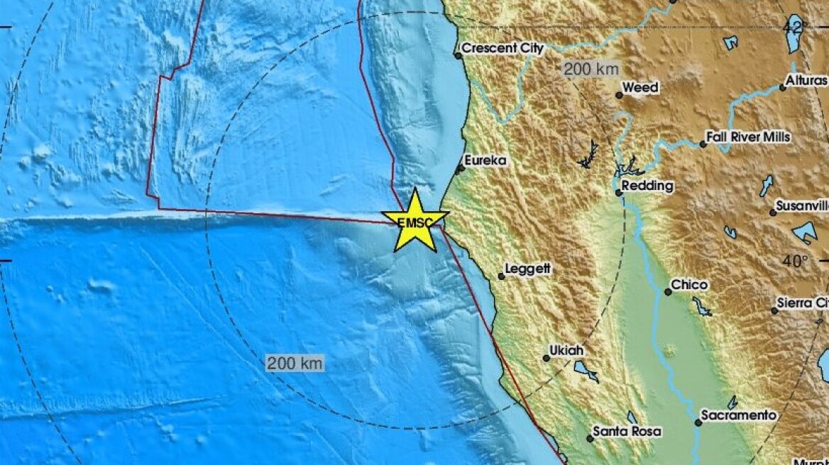 Σεισμός 7 Ρίχτερ ανοιχτά της Καλιφόρνιας - Προειδοποίηση για τσουνάμι