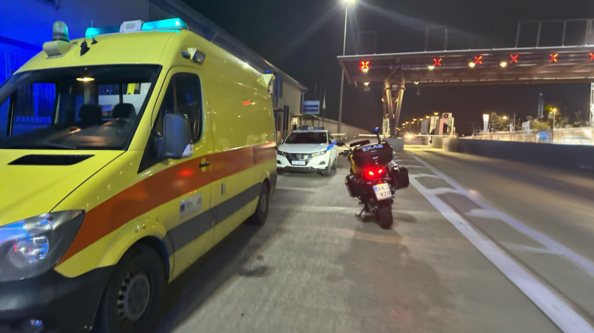Σκηνή του τροχαίου στην Πάτρα