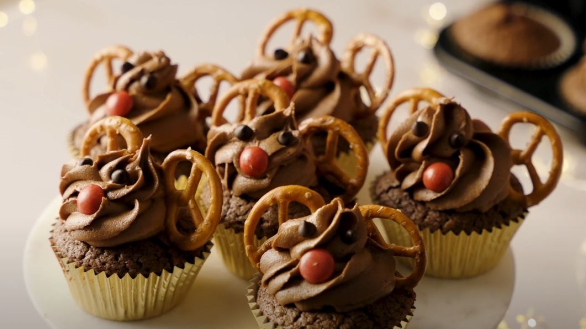 Σοκολατένια mini cakes Rudolf