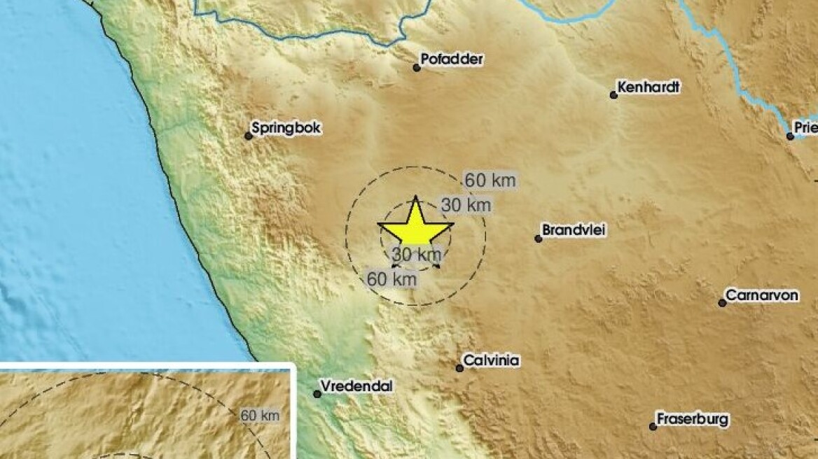 Νότια Αφρική: Σεισμός 5,5 βαθμών στο βόρειο τμήμα της χώρας