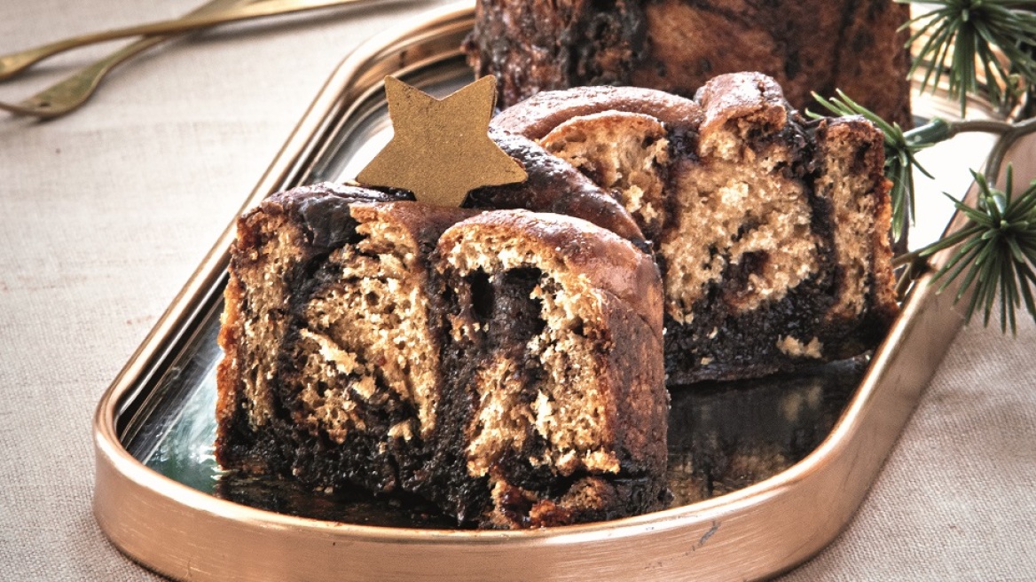 Vegan babka σοκολάτας