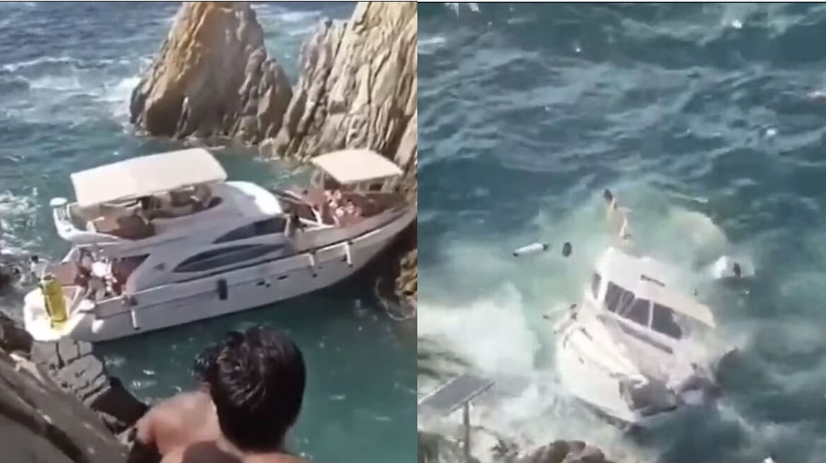 Τουρίστες γιόρταζαν σε γιοτ την αλλαγή του χρόνου και παραλίγο να... χάσουν τη ζωή τους (vid)