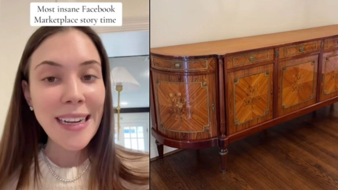 Νεαρή Αμερικανίδα αγόρασε κομοδίνο από το Facebook marketplace και ψαχουλεύοντας το βρήκε έναν «θησαυρό» (vid)