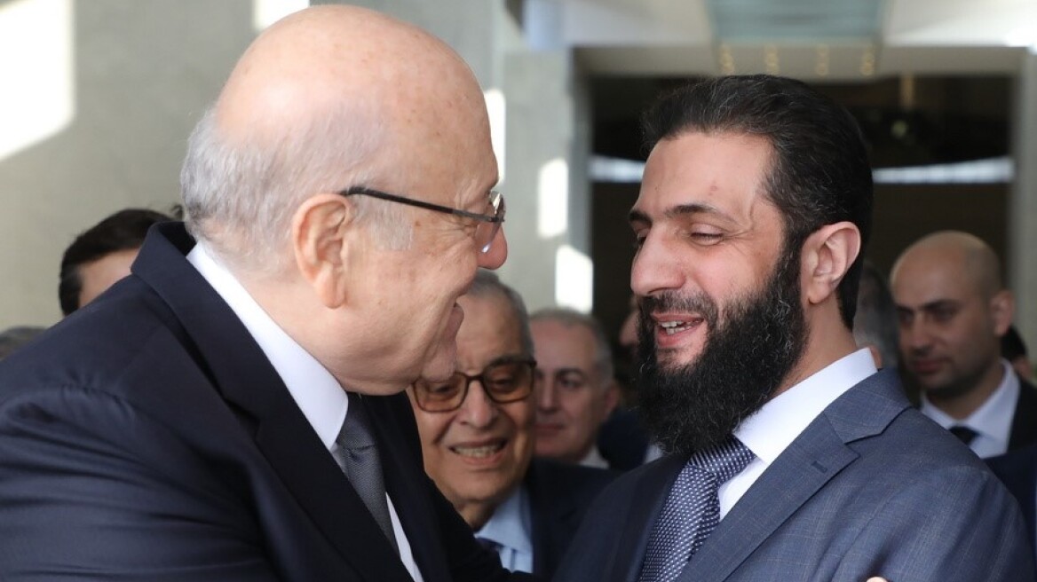 Στη Συρία για συνάντηση με τον Αλ Σάρα ο πρωθυπουργός του Λιβάνου