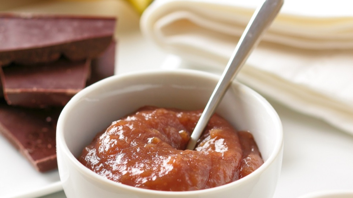 Πανεύκολη μαρμελάδα μπανάνα με σοκολάτα και ζάχαρη καρύδας