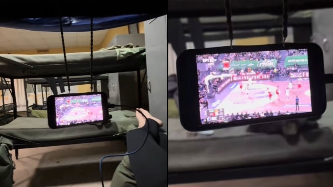 Πολυμήχανοι φαντάροι εφηύραν μια τρομερή πατέντα για να δουν το ντέρμπι στον θάλαμο (vid)