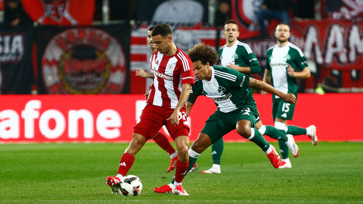 Ολυμπιακός - Παναθηναϊκός 1-1: Πήραν βαθμό στο Καραϊσκάκη οι πράσινοι - Δείτε τα γκολ 