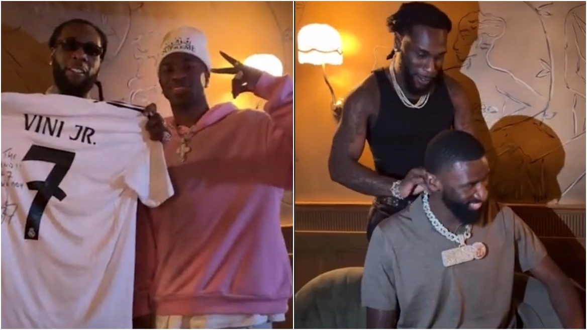 O Βινίσιους και άλλοι αστέρες της Ρεάλ για δείπνο και χορό στο Παρίσι με τον τραγουδιστή Burna Boy