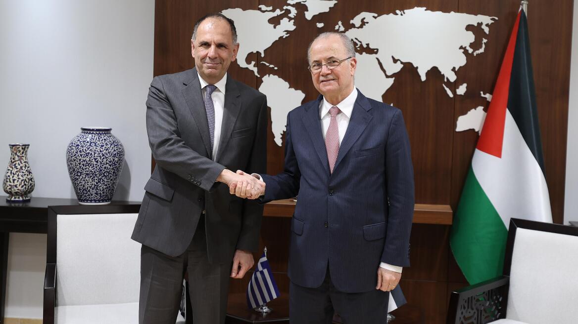 Συνάντηση Γεραπετρίτη με τον Παλαιστίνιο πρωθυπουργό - Προτεραιότητα η αποκατάσταση κρίσιμων υποδομών στη Γάζα