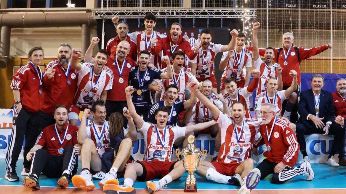 Βόλεϊ: Ο Ολυμπιακός 3-1 τον Μίλωνα και κατέκτησε το σούπερ καπ - Δείτε βίντεο