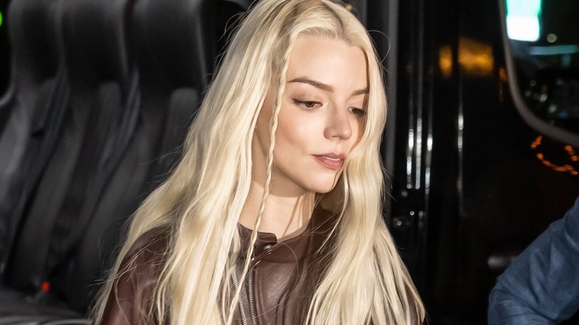 Η Άνια Τέιλορ Τζόι παίζει με τις αναλογίες συνδυάζοντας balloon φόρεμα με biker shorts