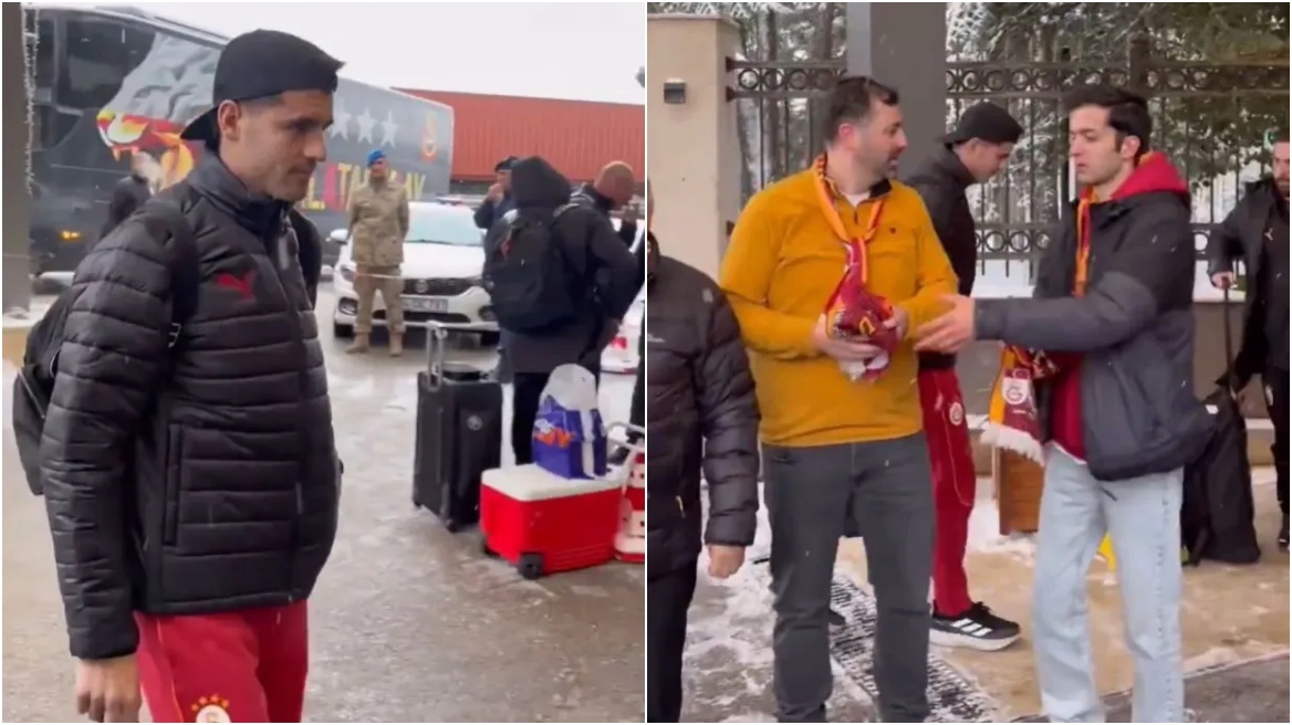 Απίστευτο! Ο Μοράτα περνά απαρατήρητος από τους οπαδούς της Γαλατάσαραϊ - Βίντεο