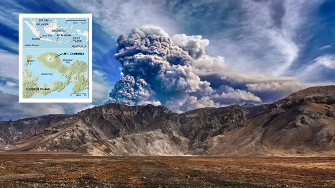 Πώς η έκρηξη του ηφαιστείου Ταμπόρα της Ινδονησίας το 1815 επιτάχυνε την Ελληνική Επανάσταση του 1821