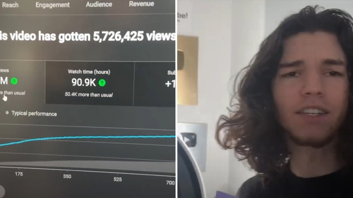YouTuber αποκάλυψε πόσο πλήρωσε για 1,3 δισ. views: Τα έσοδα που του απέφεραν (vid)