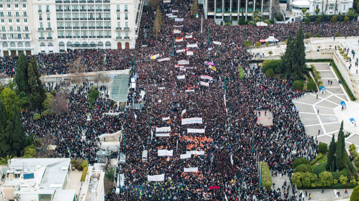 Όσα έγιναν χθες στις μεγαλειώδεις συγκεντρώσεις για τα Τέμπη